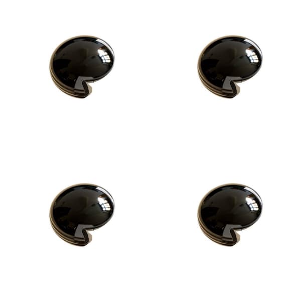 INF Lotus Style Sort Hjørnebeskytter - 4 Pak Slagbeskyttelse