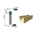 Miniatyrbillede 3 af 4: INF V-Groove Router Bit Sæt - 1/4 Tomme Skaft, Twin Pack A