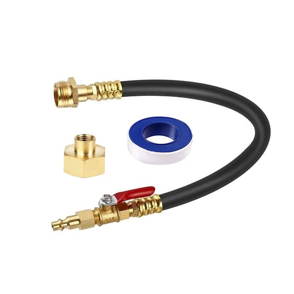 INF RV Vinterklargørings Blowout Adapter Kit med Afspærringsventil