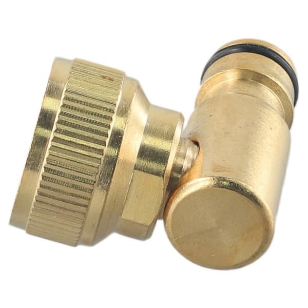 INF 90 Graders Vridbar Kranadapter - Europeisk Standard Mässing