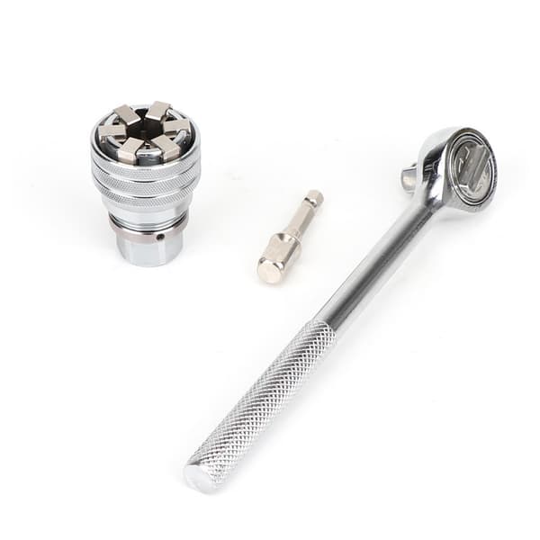INF Universelt pipesett - Justerbart 10-19mm med skralle