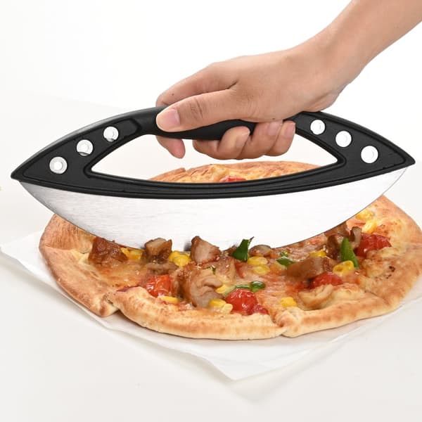 INF Stor Løkke Pizzakutter - Jern & Silikon Pizzaskjærer