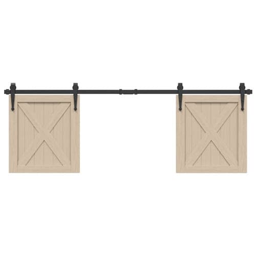 Skjutdörrsbeslag för skåp 152 cm kolstål