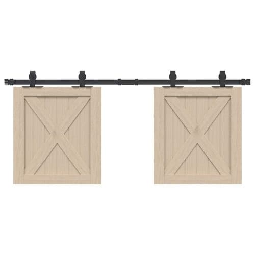 Skjutdörrsbeslag 122 cm kolstål