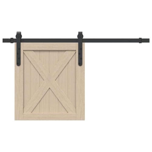 Skjutdörrsbeslag för skåp 91 cm kolstål