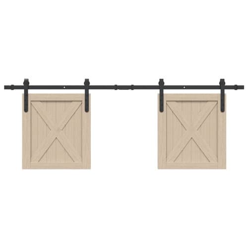 Skjutdörrsbeslag för skåp 152 cm kolstål