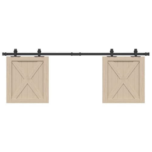 Skjutdörrsbeslag för skåp 152 cm kolstål