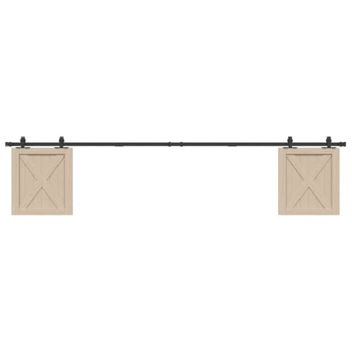 Skjutdörrsbeslag för skåp 244 cm kolstål