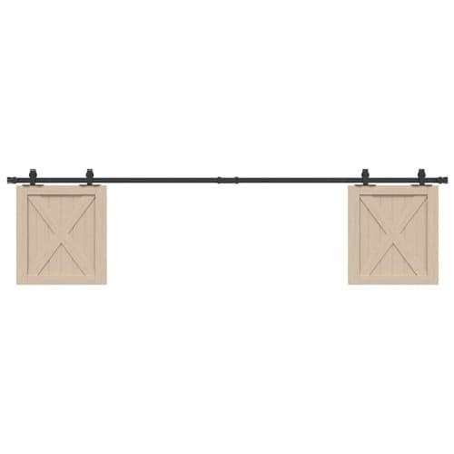 Skjutdörrsbeslag för skåp 213 cm kolstål