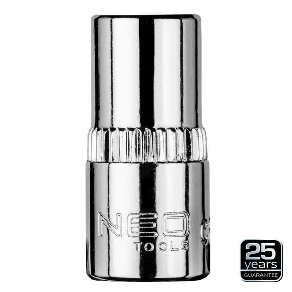 NEO TOOLS TOPPENØGLE 1/4"" 7MM X 25MM 6-VINKEL KORT
