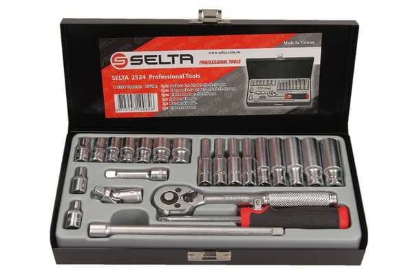 SELTA VÆRKTØJSSÆT 1/4, 24 DELE