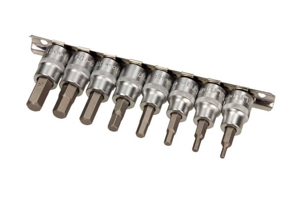 SELTA INSEXNYCKLAR PÅ SKENA 3/8", 8 ST