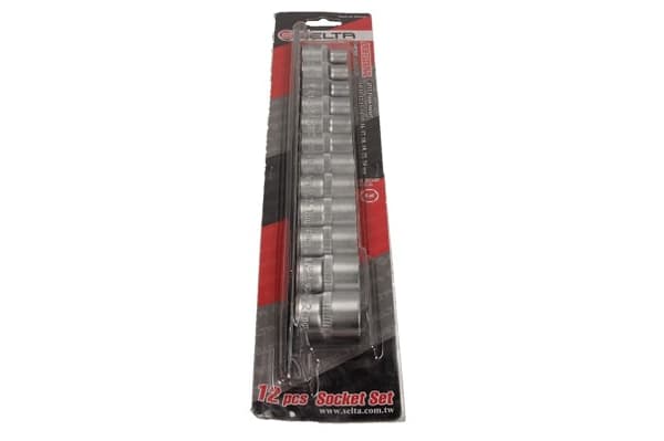 SELTA 1/2" SKINNETOPNØGLER, 12 STK., 10-24 MM/ SELTA