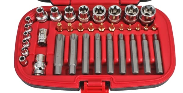 ROOKS TORX-TYÖKALUSETTI 1/2'', 3/8'', 1/4'', 36 OSAA