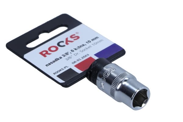 ROOKS TOPPENØGLE 3/8"" 10 MM 6-VINKEL