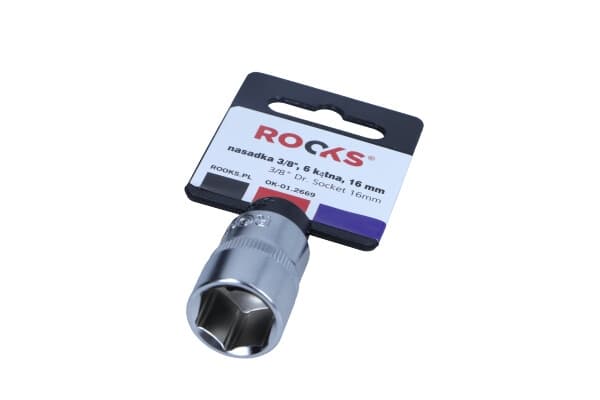 ROOKS TOPPENØGLE 3/8"" 16 MM 6-VINKEL