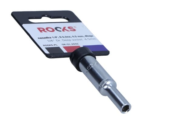 ROOKS TOPPENØGLE 1/4"" 4,5 MM 6-VINKEL LANG