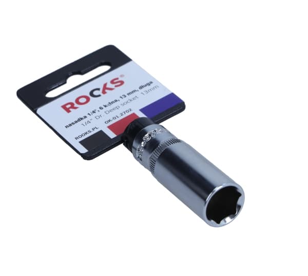 ROOKS TOPPENØGLE 1/4"" 13 MM 6-VINKEL LANG