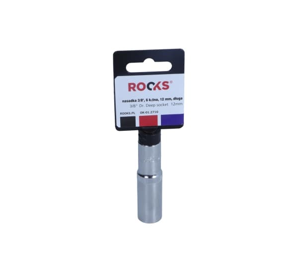 ROOKS HYLSA 3/8" 12 MM 6-VINKEL LÅNG
