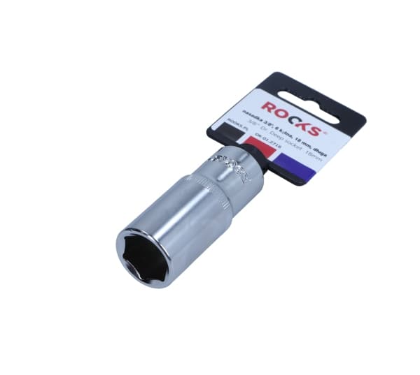 ROOKS TOPPENØGLE 3/8"" 18 MM 6-VINKEL LANG