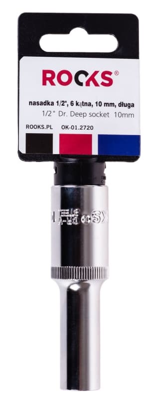 ROOKS-HYLSY 1/2"" 10 MM 6-KULMAINEN PITKÄ