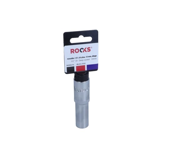 ROOKS TOPPENØGLE 1/2" 13 MM 6-VINKEL LANG