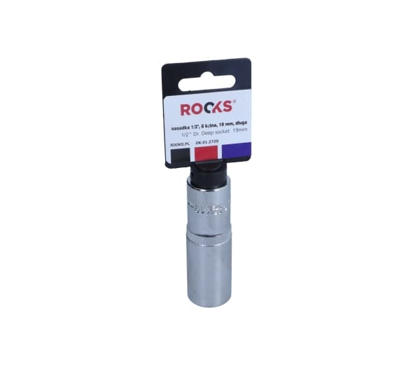ROOKS HYLSA 1/2" 19 MM 6-VINKEL LÅNG