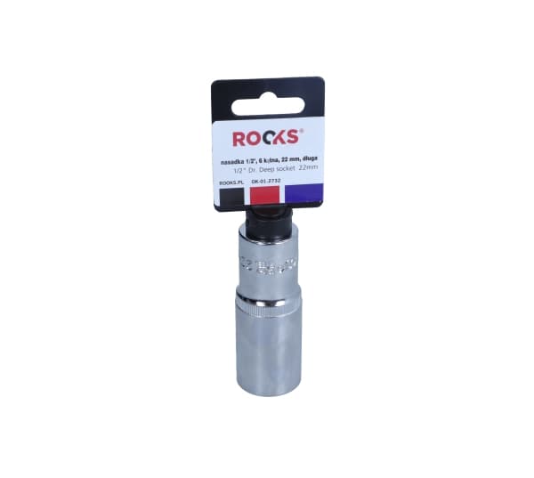 ROOKS TOPPENØGLE 1/2"" 22 MM 6-VINKEL LANG