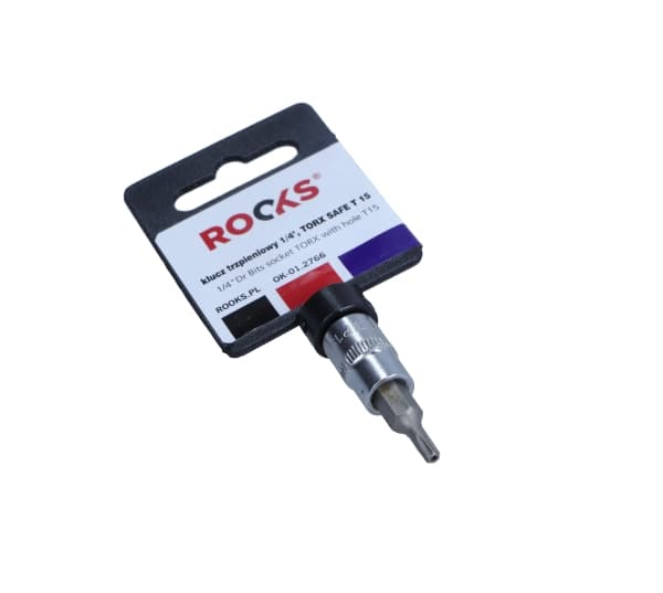 ROOKS 1/4" SKAFTNØGLE, TORX SAFE T 15