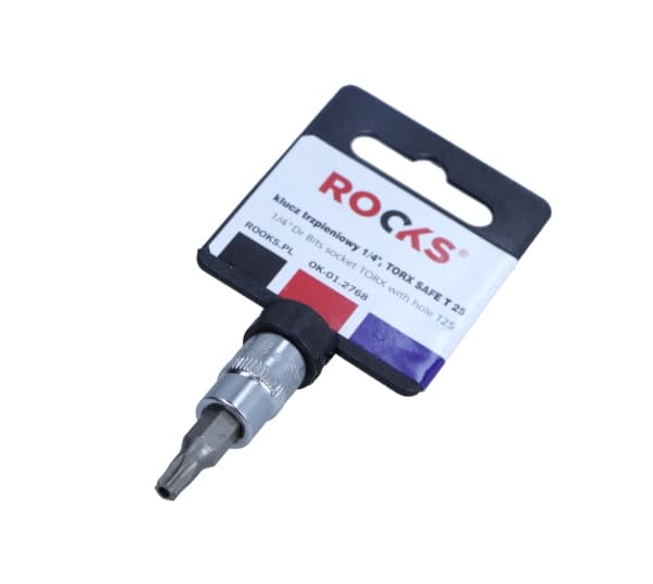 ROOKS 1/4" SKAFTNØGLE, TORX SAFE T 25