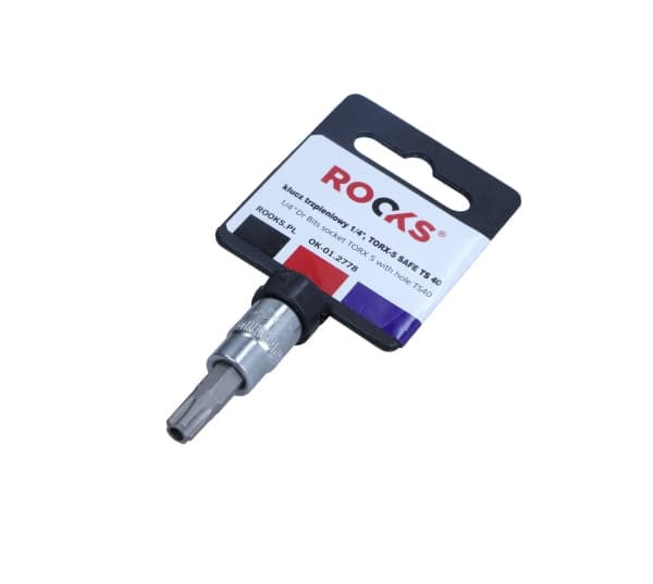 ROOKS 1/4" SKAFTNØGLE, TORX-5 SAFE TS 40