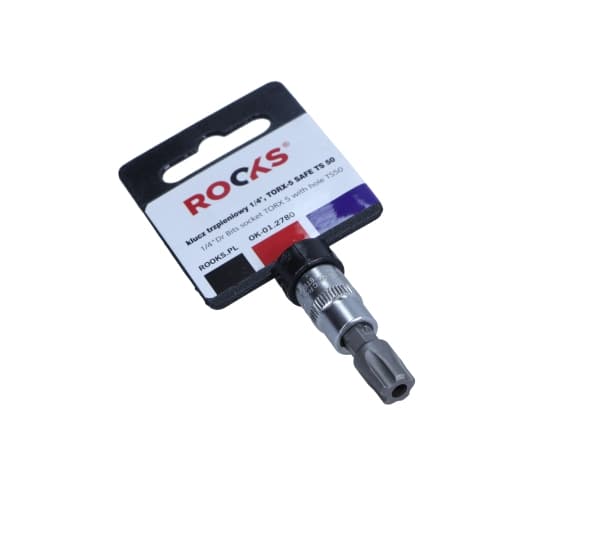 ROOKS 1/4" SKAFTNØGLE, TORX-5 SAFE TS 50