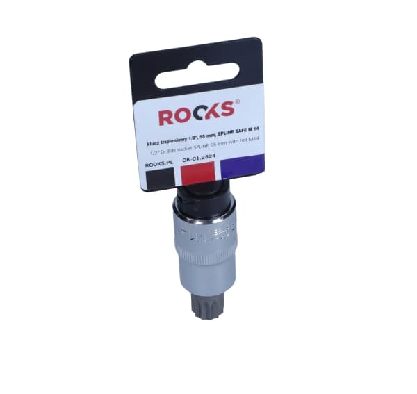 ROOKS 1/2" SKAFTNØGLE, 55 MM, SPLINE SAFE M 14