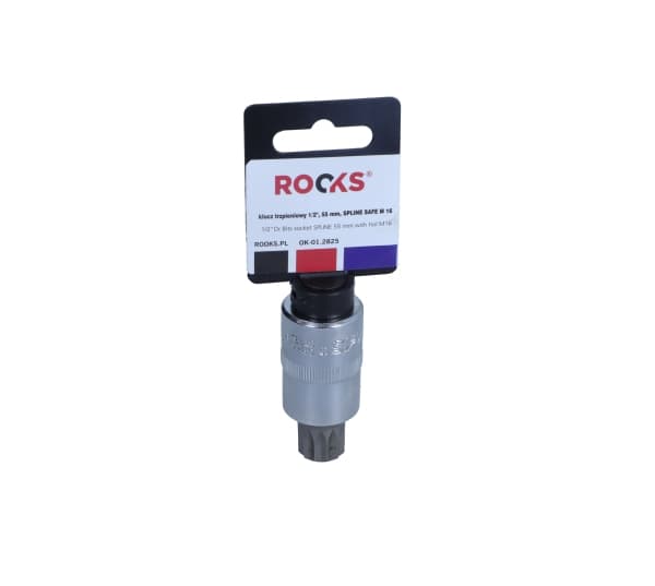 ROOKS 1/2" SKAFTNØGLE, 55 MM, SPLINE SAFE M 16