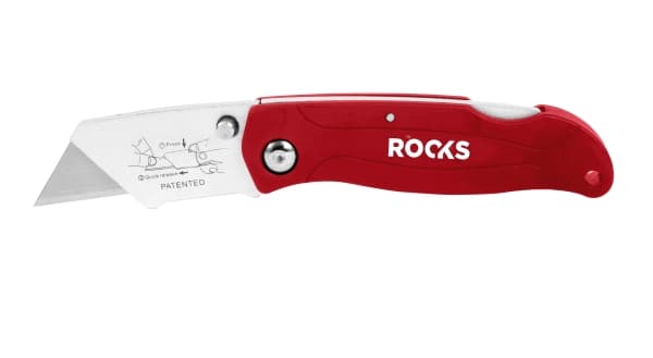 ROOKS KNIF, TRAPEZKNIV 61X33 MM, FOLDBAR 10 KNIVER
