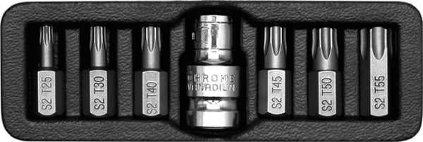 YATO TORX SKRUETRÆKKERBITS H4-H12, 7 STK.
