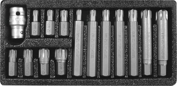YATO SPECIALNØGLER RIBE M6-M14 15 STK.