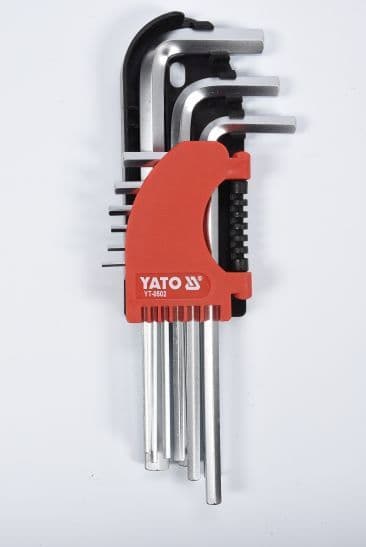 YATO INSEXNYCKLAR 2-10 MM, SET MED 9 DELAR.