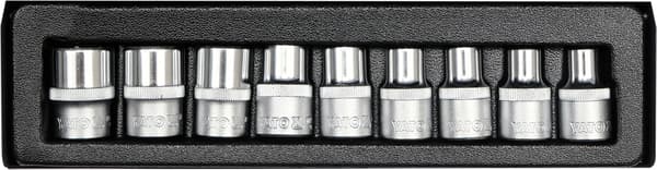 YATO TORX CR-V TOPPENØGLER E10-E24 9 STK.