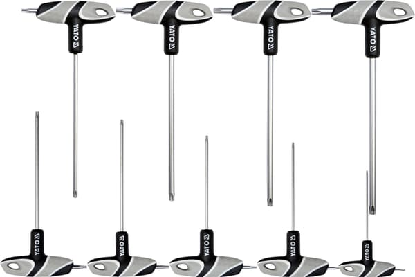 YATO TORX NYCKELSATS MED HANDTAG, 9 DELAR