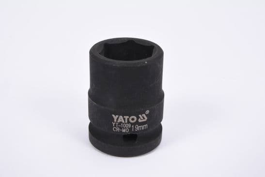 YATO 1/2" SLAGTOPPENØGLE 19 MM X 39 MM KORT 6-VINKEL