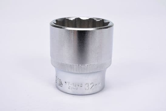 YATO TOPPENØGLE 1/2"" 32 MM 12-PUNKT KORT