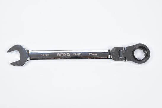 YATO 17 MM GAFFENØGLE MED SKRALDE OG LED