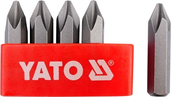 YATO SLAGSKRUETRÆKKERBITS PH2, 5 STK.