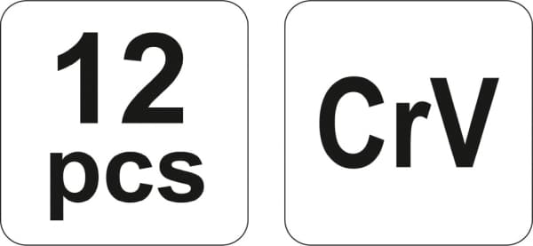 YATO MEJSLER, DORN, CENTERDORN CRV 12 STK.