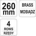 Pikkukuva 1 / 2: YATO LANKAHARJA, MESSINKILANKA, 4-RIVINEN, MUOVIKAHVA