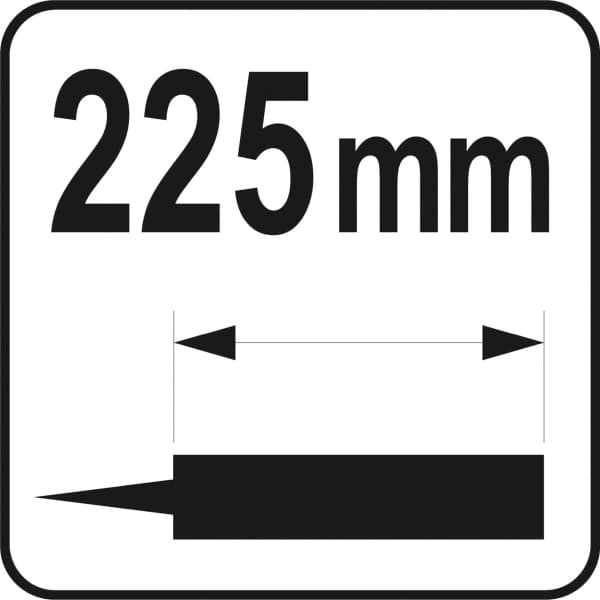 YATO PURISTIN MASSOILLE VAHVISTETTU 225MM