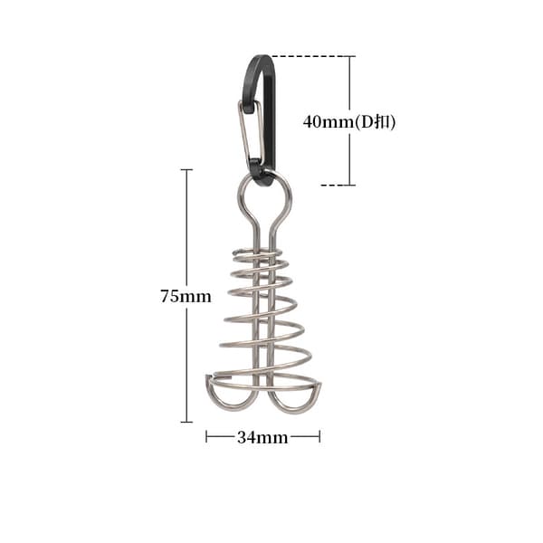 INF Teltpløkker - Aluminiumlegering Dækpløkker (Pakke med 4) Sort