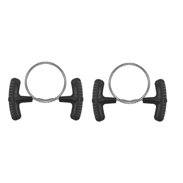 INF Kompakt överlevnadsvajersåg - Svart (2-pack) för utomhusbruk