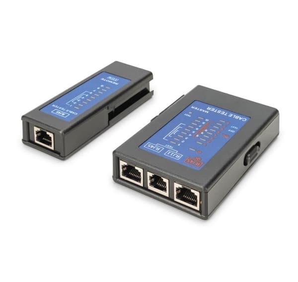 Digitus, DN-14001-2 kabeltestare, nätverk, RJ45, enkelsidig testare